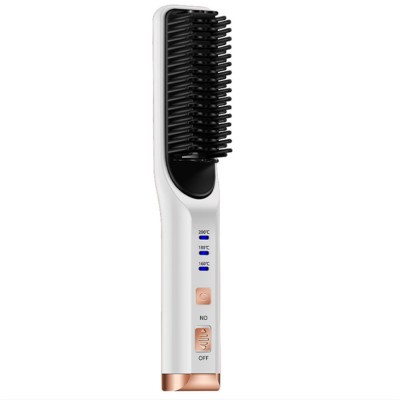 2021 Factory Produced Hair Straighter 3 In 1 Multifunctional Heating Comb Carry Flat Iron Cordless Hair Straightener Brush